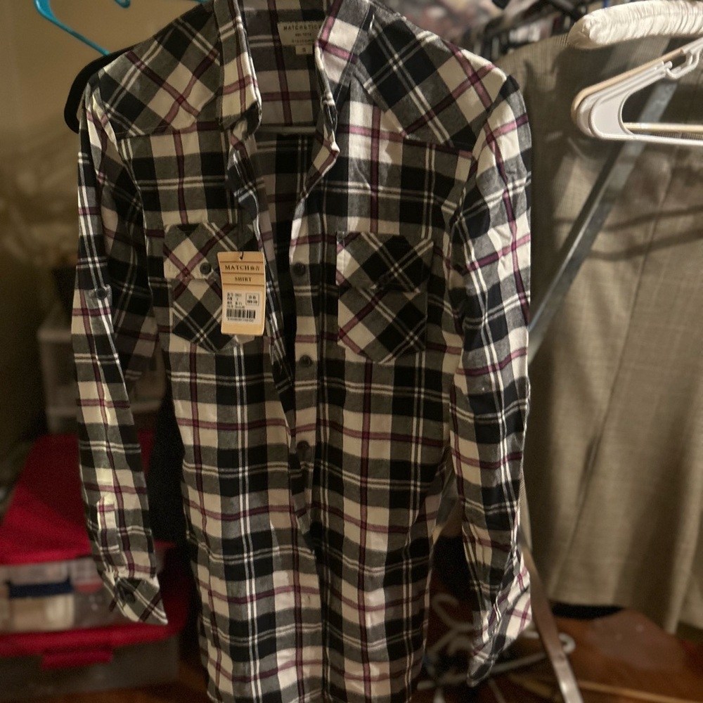 Flannel button down shirt